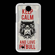 Coque HTC Desire 300 Keep calm pitbull 2 ZG