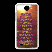 Coque HTC Desire 300 Message codé ZG