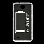 Coque HTC Desire 300 Low Battery noir ZG