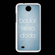 Coque HTC Desire 300 Boulot Sexo Dodo Bleu ZG