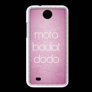 Coque HTC Desire 300 Moto Boulot Dodo rose ZG