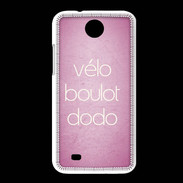 Coque HTC Desire 300 Vélo Boulot Dodo Rose ZG