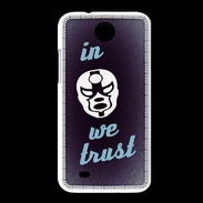 Coque HTC Desire 300 In Catch We trust Bleu ZG