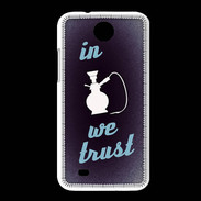 Coque HTC Desire 300 In Chicha We trust Bleu ZG