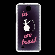 Coque HTC Desire 300 In Chicha We trust Rouge ZG