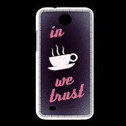Coque HTC Desire 300 In Coffee We trust Rouge ZG