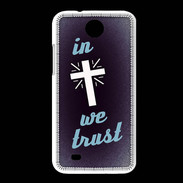 Coque HTC Desire 300 In Christ We trust Bleu ZG