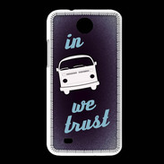 Coque HTC Desire 300 In Combi We trust Bleu ZG