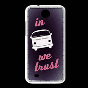 Coque HTC Desire 300 In Combi We trust Rouge ZG