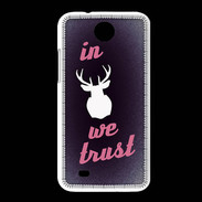 Coque HTC Desire 300 In Elan We trust Rouge ZG