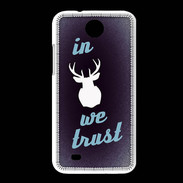 Coque HTC Desire 300 In Elan We trust Bleu ZG