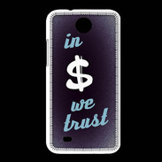 Coque HTC Desire 300 In Money We trust Bleu ZG
