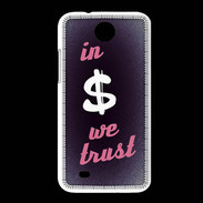 Coque HTC Desire 300 In Money We trust Rouge ZG