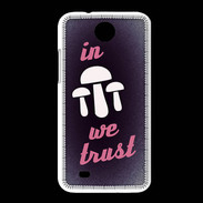 Coque HTC Desire 300 In Mushrooms We trust Rouge ZG