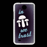 Coque HTC Desire 300 In Mushrooms We trust Bleu ZG