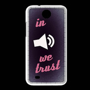 Coque HTC Desire 300 In Music We trust Rouge ZG