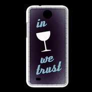 Coque HTC Desire 300 In Wine We trust Bleu ZG