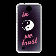 Coque HTC Desire 300 In Zen We trust Rouge ZG