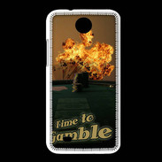 Coque HTC Desire 300 Poker flamme