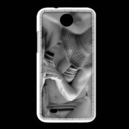 Coque HTC Desire 300 DP Charme enNoir et blanc 