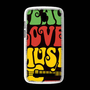 Coque HTC Desire 500 Peace Love Music