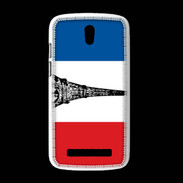 Coque HTC Desire 500 Drapeau français et Tour Eiffel