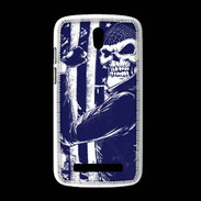 Coque HTC Desire 500 Tête de mort Biker USA