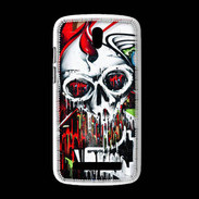 Coque HTC Desire 500 Tête de mort Graffiti couleur
