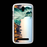 Coque HTC Desire 500 Statue de la liberté et ville de New York 15