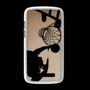 Coque HTC Desire 500 Basket en noir et blanc