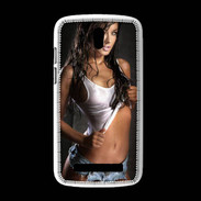 Coque HTC Desire 500 Belle brune sexy 50