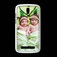 Coque HTC Desire 500 Jumeaux coeur