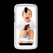 Coque HTC Desire 500 Bébé accro au mobile