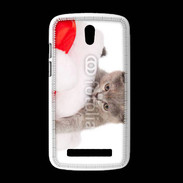 Coque HTC Desire 500 Chaton Noël