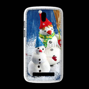 Coque HTC Desire 500 Bonhommes de neige