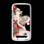 Coque HTC Desire 500 Chaton et Chiot Noël