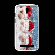 Coque HTC Desire 500 3 chatons Noël