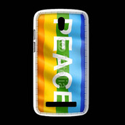 Coque HTC Desire 500 Rainbow peace 5