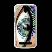 Coque HTC Desire 500 Œil hippie