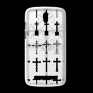 Coque HTC Desire 500 Fond croix