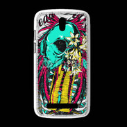 Coque HTC Desire 500 Tête de Mort Dead Serious