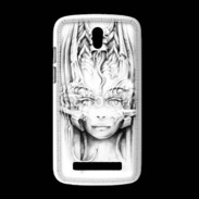 Coque HTC Desire 500 Guerrière en dessin 10