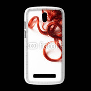 Coque HTC Desire 500 Coiffure Cheveux bouclés rouges