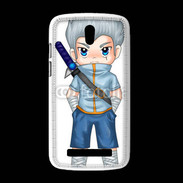 Coque HTC Desire 500 Chibi style illustration of a superhero 2