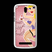 Coque HTC Desire 500 Dessin femme sexy style Betty Boop