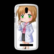 Coque HTC Desire 500 Cute cartoon illustration of a waiter