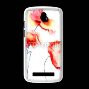 Coque HTC Desire 500 Peinture de Coquelicots 25