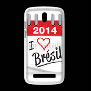 Coque HTC Desire 500 I love Bresil 2014
