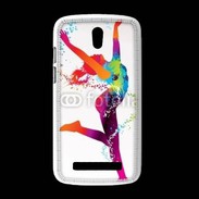Coque HTC Desire 500 Danseuse en couleur