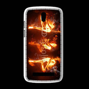 Coque HTC Desire 500 Danseuse feu
